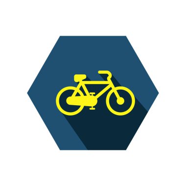 Bisiklet logosu vektör illüstrasyon logo şablonu herhangi bir amaç için. Herhangi bir amaç için izole edilmiş bisiklet ikonu vektör illüstrasyon logo şablonu. İzole edilmiş