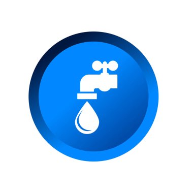 Su musluğu logo simgesi vektör illüstrasyon logo şablonu herhangi bir amaç için. İzole edilmiş. Su musluğu simgesi vektör illüstrasyon logo şablonu herhangi bir amaç için. İzole edilmiş