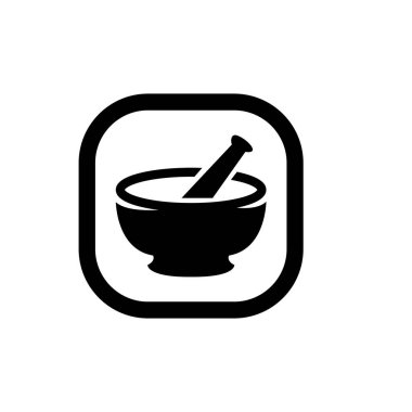 mortar and pestle logo icon vector illustration logo template for any purpose. Isolated. mortar and pestle icon vector illustration logo template for any purpose.