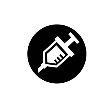 Syringe logo icon vector illustration logo template Isolated. injection device icon vector illustration logo template for any purpose.