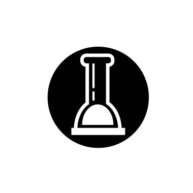 Laboratuvar Cam Beaker logo ikonu vektör illüstrasyon logosu izole edilmiş şablon. Laboratuvar Cam Beaker sembolleri simge vektör çizim logo şablonu herhangi bir amaç için izole edildi.  