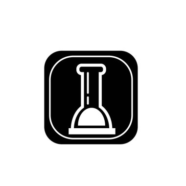 Laboratuvar Cam Beaker logo ikonu vektör illüstrasyon logosu izole edilmiş şablon. Laboratuvar Cam Beaker sembolleri simge vektör çizim logo şablonu herhangi bir amaç için izole edildi.  