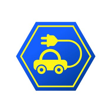 Çevre dostu araç logosu vektör illüstrasyon logosu izole edilmiş şablon. Çevre dostu araba sembolleri simge vektör illüstrasyon logo şablonu herhangi bir amaç için izole.