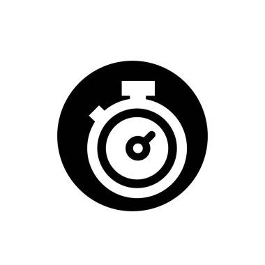 Kronometre simgesi. Zamanlayıcı aracı sembolü.