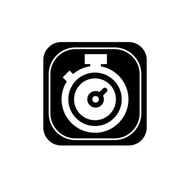 Kronometre simgesi. Zamanlayıcı aracı sembolü.