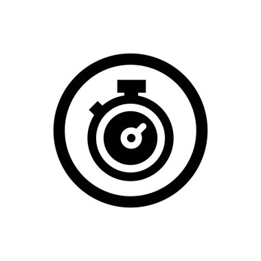 Kronometre simgesi. Zamanlayıcı aracı sembolü.