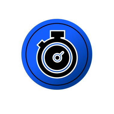 Kronometre simgesi. Zamanlayıcı aracı sembolü.