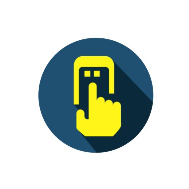 Mobil uygulama görüntüleme sembolü. Mobil uygulama kullanıcı arayüzü simgesi.