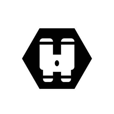 binoküler vektör gösterimi. ticari vizyon sembolü veya simgesi.