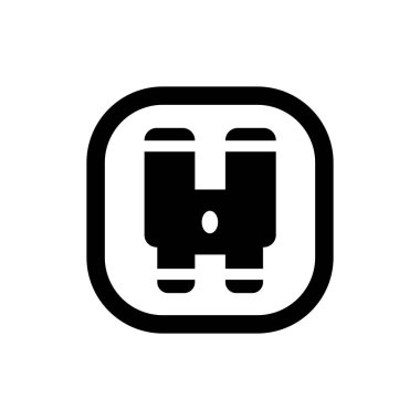 binoküler vektör gösterimi. ticari vizyon sembolü veya simgesi.