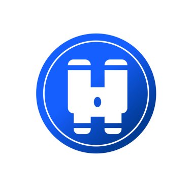 binoküler vektör gösterimi. ticari vizyon sembolü veya simgesi.