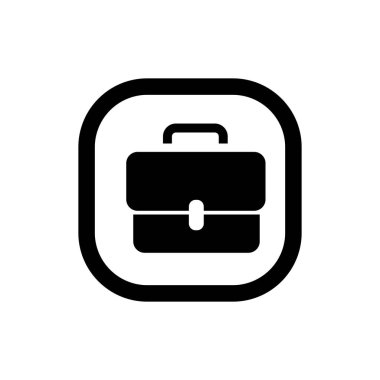 Çanta sembolü. Ofis çantası ikonu. İş çantası logosu