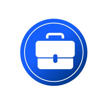 Çanta sembolü. Ofis çantası ikonu. İş çantası logosu