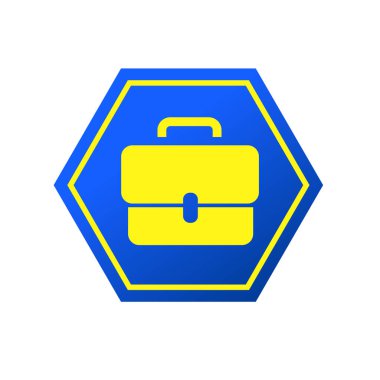 Çanta sembolü. Ofis çantası ikonu. İş çantası logosu