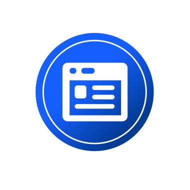 Çevrimiçi makale sembolü. Çevrimiçi haber simgesi.