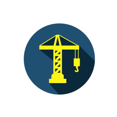 İnşaat vinç simgesi. Kule vinç simgesi