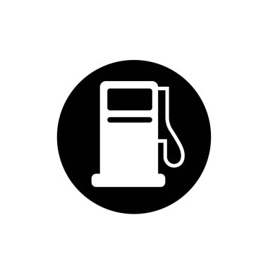 Benzin istasyonu sembolü. Benzin istasyonu simgesi.