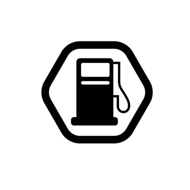 Benzin istasyonu sembolü. Benzin istasyonu simgesi.