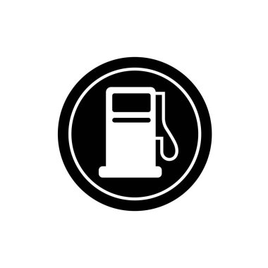 Benzin istasyonu sembolü. Benzin istasyonu simgesi.