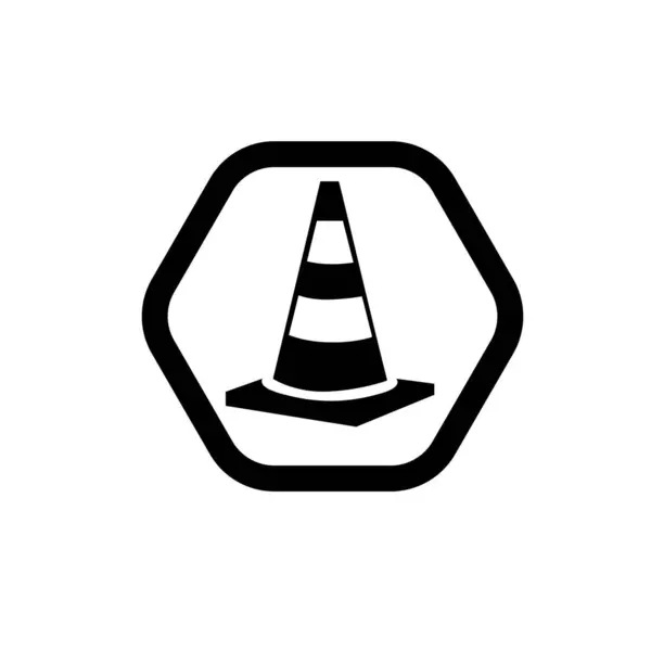 stock vector Traffic cone icon. Traffic pylons symbol. 