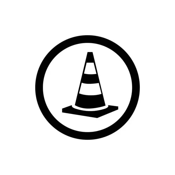 stock vector Traffic cone icon. Traffic pylons symbol. 