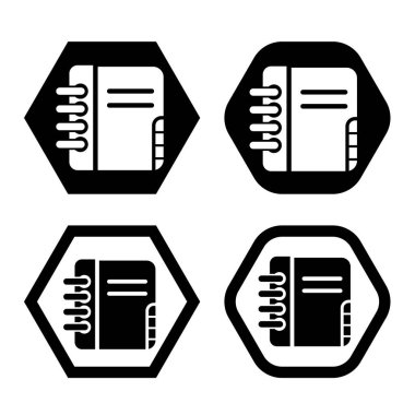 Not defteri simgesi. Müşteri veri simgesi.