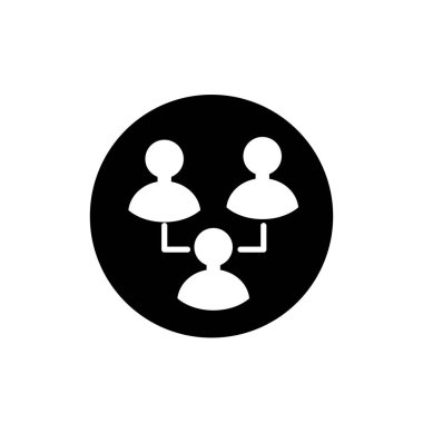 İş dünyası ikonu. Yönetim hiyerarşisi sembolü.