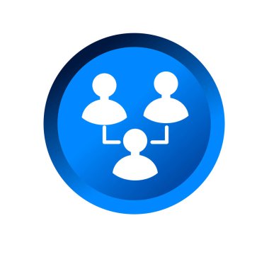 İş dünyası ikonu. Yönetim hiyerarşisi sembolü.