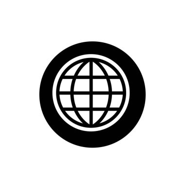 Kablo çerçeveli dünya sembolü. Dünya çapında simge.