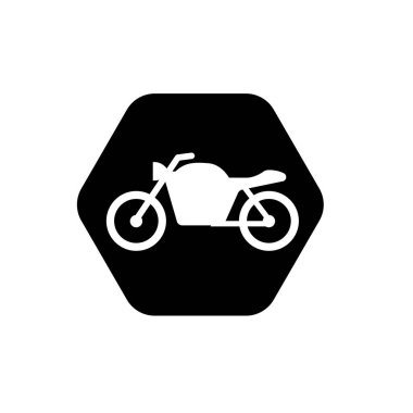 Motosiklet ikonu. Motosiklet sembolü. 