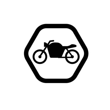 Motosiklet ikonu. Motosiklet sembolü. 