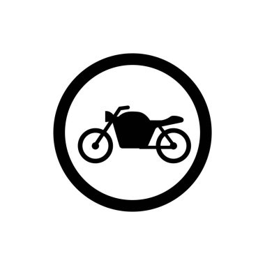 Motosiklet ikonu. Motosiklet sembolü. 