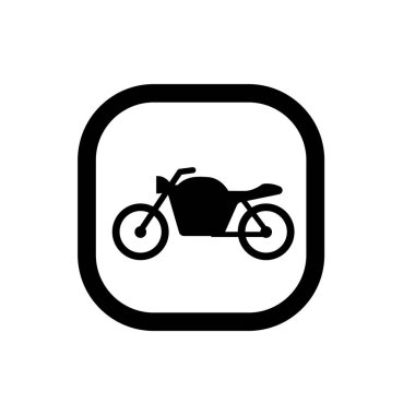Motosiklet ikonu. Motosiklet sembolü. 