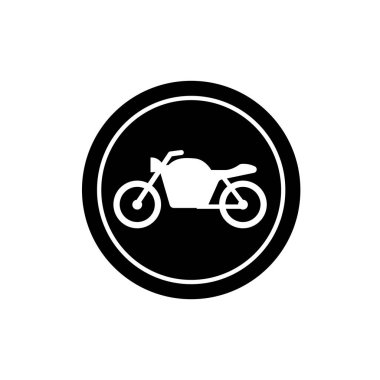 Motosiklet ikonu. Motosiklet sembolü. 