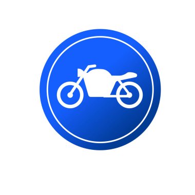 Motosiklet ikonu. Motosiklet sembolü. 