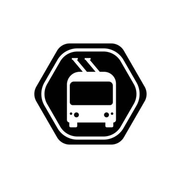 Elektrikli otobüs simgesi. Elektrikli otobüs sembolü