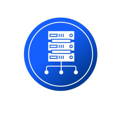 bilgisayar sunucusu simgesi. veri sunucu sembolü.