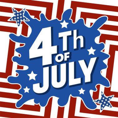 4 Temmuz poster tasarımın kutlu olsun. Amerika 'nın bağımsızlık günü poster tasarımı.