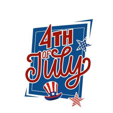 4 Temmuz poster tasarımın kutlu olsun. Amerika 'nın bağımsızlık günü poster tasarımı.