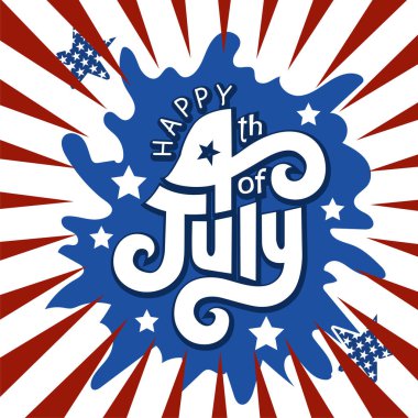 4 Temmuz poster tasarımın kutlu olsun. Amerika 'nın bağımsızlık günü poster tasarımı.