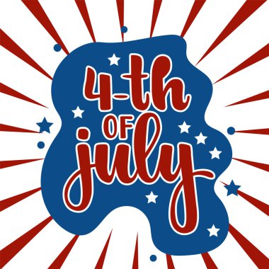 4 Temmuz poster tasarımın kutlu olsun. Amerika 'nın bağımsızlık günü poster tasarımı.