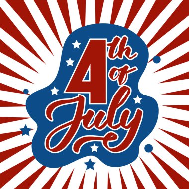 4 Temmuz poster tasarımın kutlu olsun. Amerika 'nın bağımsızlık günü poster tasarımı.