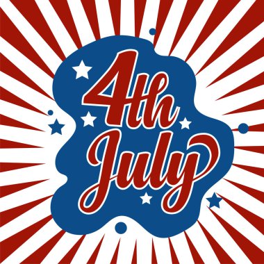 4 Temmuz poster tasarımın kutlu olsun. Amerika 'nın bağımsızlık günü poster tasarımı.