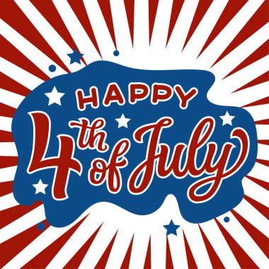4 Temmuz poster tasarımın kutlu olsun. Amerika 'nın bağımsızlık günü poster tasarımı.