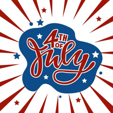 4 Temmuz poster tasarımın kutlu olsun. Amerika 'nın bağımsızlık günü poster tasarımı.