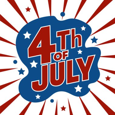 4 Temmuz poster tasarımın kutlu olsun. Amerika 'nın bağımsızlık günü poster tasarımı.