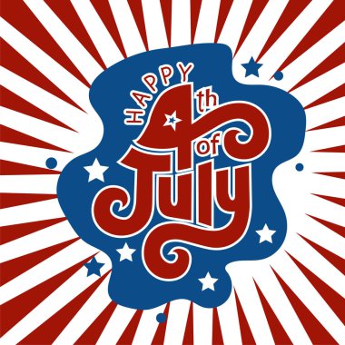 4 Temmuz poster tasarımın kutlu olsun. Amerika 'nın bağımsızlık günü poster tasarımı.