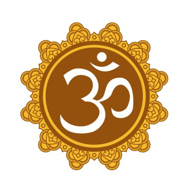 Mandala çerçevesini Om sembolüyle biçimlendirdim. Tebrik kartları, davetiyeler, boyama kitapları ve yoga posterleri için el yapımı doğu süsleri..