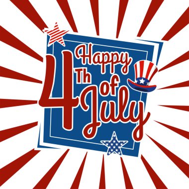 4 Temmuz poster tasarımın kutlu olsun. Amerika 'nın bağımsızlık günü poster tasarımı.