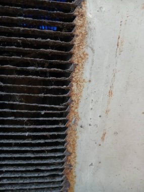 Kırsal metal çubukların fotoğrafını kapat